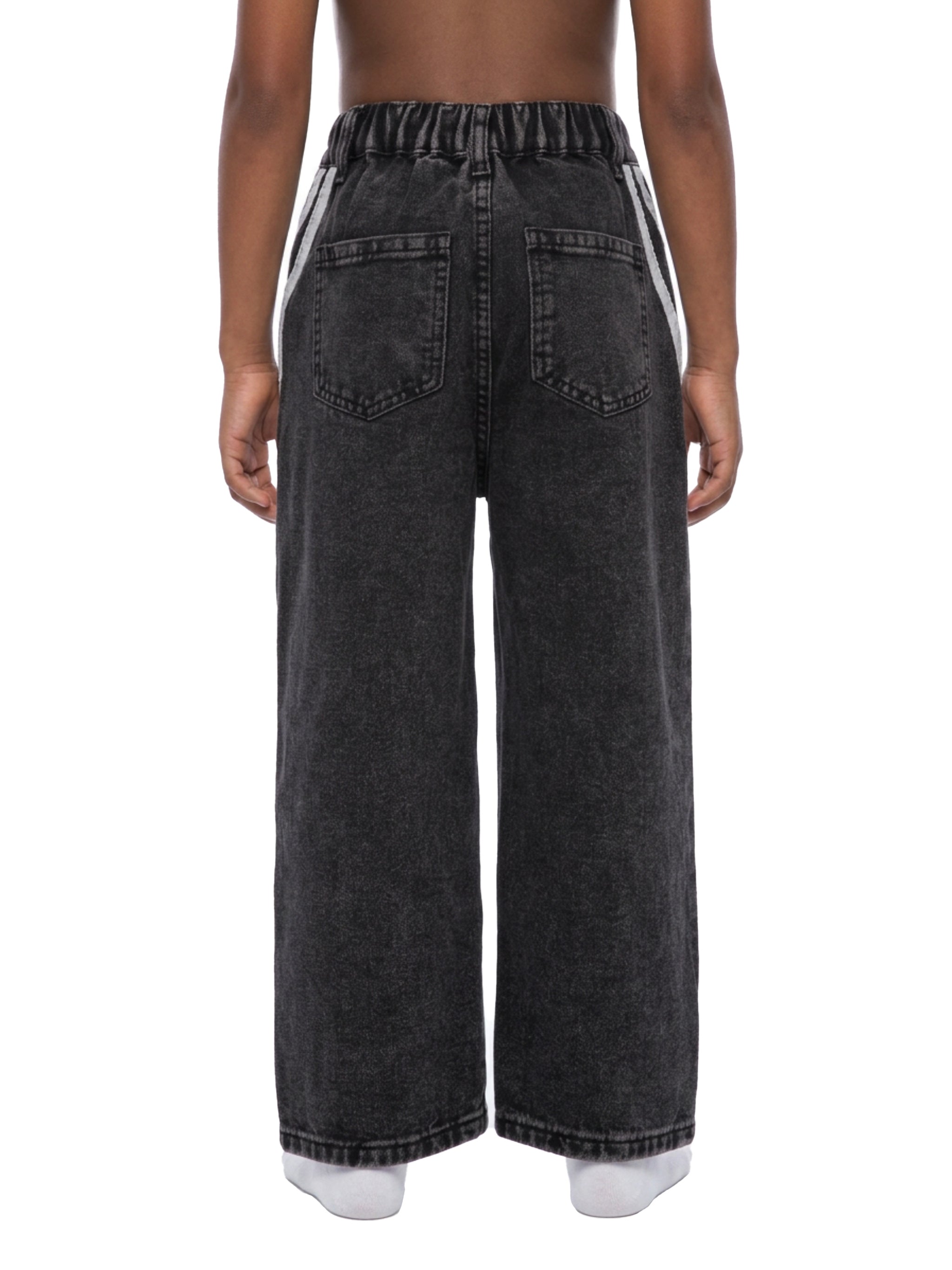Kid’s Vintage Wash Side Stripe Jeans