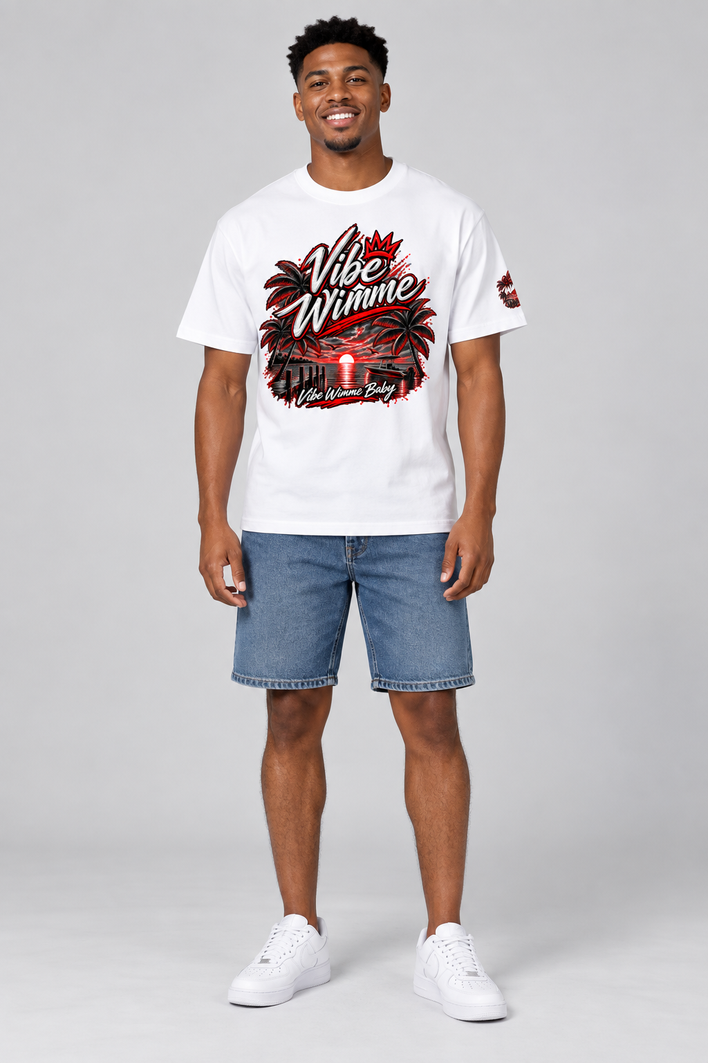 Model wearing Key West Vibe Tee